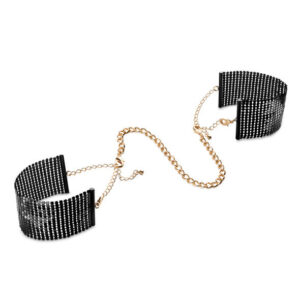 Désir Métallique Manette in Rete di Metallo Nero Nero 12.0 Cm - Bijoux