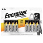 Batterie Alcaline Aa 8 Pezzi Power Argento Nero - Energizer