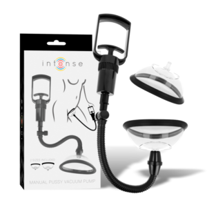 Intense Nero 8.5 Mm - Pompa Vaginale Manuale con Due Coppe Intercam...