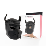 Maschera per Cani in Neoprene con Muserola Rimovibile M Nero 30.0 C...