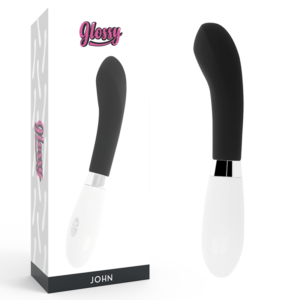 John Vibratore Nero Nero 12.0 Cm - Glossy