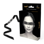 Maschera in Pizzo Nero con Nastro Nero 16.5 Cm - Coquette Chic Desire