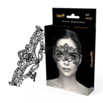 Maschera Ampia in Pizzo Nero Nero 16.5 Cm - Coquette Chic Desire