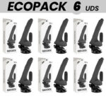 Ecopack 6 Unit - Basecock Vibratore Realistico Telecomando Nero con... (ID 30619)