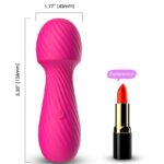 Massaggiatore Intimo A Bacchetta 9 Vibrazioni Piccolo Fucsia Silico...