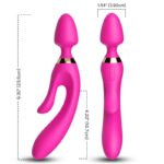 Vibratore Rabbit Multifunzione 24 Cm Fucsia Silicone Ricaricabile -...