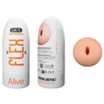 Masturbatore Maschile Flex 16 Cm Realistico Carne Tpe - Alive Beige...