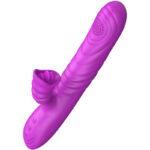 Vibratore Multifunzione Angelia Riscaldante Suzione Rotante Viola S...