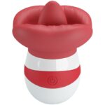 Stimolatore Clitorideo Realistico Mina 10 Modalit&agrave; Rosso Chiaro Abs...