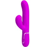 Vibratore Rabbit Multifunzione Perlita 3 in 1 Stimolazione G-Spot V...