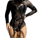 Subblime Nero 2.5 Cm - Harness Bondage Completo Regolabile in Pelle...