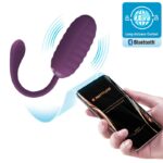 Ovetto Vibrante Ricaricabile con App 12 Modalit&agrave; Viola Silicone - P...