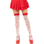 Leg Avenue Elegante Rosso Taglia Unica (38-44) - Calze Autoreggenti...