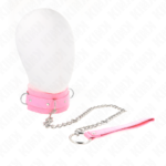 Kink Rosa 10.0 Cm - Collare Bondage con Guinzaglio Rosa Regolabile ...