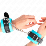 Kink Blu 10.0 Cm - Manette Polsini Bondage Regolabili Blu Imbottiti...