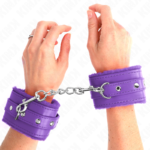 Kink Viola 10.0 Cm - Polsini Bondage Imbottiti Viola Regolabili in ...