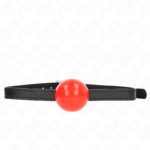 Ball Gag Classico Silicone Rosso 4 Cm Regolabile - Kink Rosso 4.0 Cm