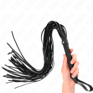 Frusta Classica in Imitazione Pelle Nera 60 Cm - Kink Nero 60.0 Mm