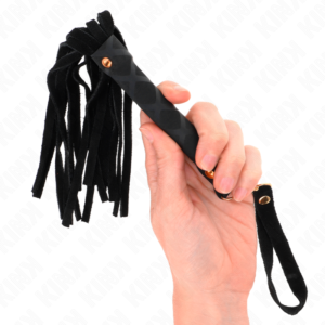 Mini Frusta in Camoscio Nero 30 Cm - Kink Nero 30.0 Mm