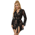 Vestaglia Sexy in Pizzo Nero con Perizoma L/Xl - Subblime Elegante ...