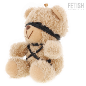 Orsetto Peluche Gadget Scherzo Bdsm con Dettagli in Ecopelle Beige ...