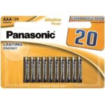 Batterie Alcaline Aaa 20 Pezzi Bronzo Lunga Durata - Panasonic