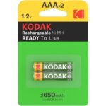 Batterie Ricaricabili Aaa 650Mah 2 Pezzi - Kodak