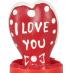 Condomerie - Preservativo Dipinto A Mano Cuore i Love You Rosso Lat...