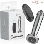 Plug Anale Vibrante Realistico 10 Vibrazioni Argento Alluminio 11,8...