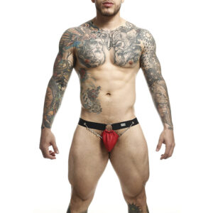 Malebasics Fetish Rosso Taglia Unica (38-44) - Jockstrap Fetish con...