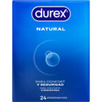 Preservativi Natural Regular Fit Confezione da 24 Unit&agrave; 56 Mm - Durex