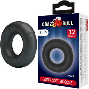 Anello Classico per Pene Arvell 12 Silicone Nero 60Mm - Crazy Bull ...