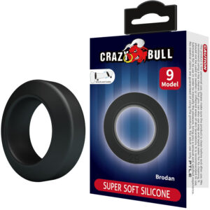 Anello Classico per Pene Brodan 9 Silicone Nero 38 Mm - Crazy Bull ...