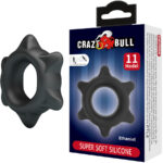 Anello Classico per Pene Ethaniel 11 Regolabile Nero Silicone - Cra...