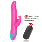 Vibratore Rabbit Rotante Pluto 24 Cm Silicone Ricaricabile Rosa - H...