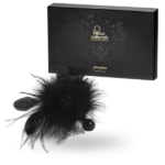 Spolverino in Piuma Pom Pom Nero 16.0 Cm - Bijoux