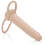 Accommodatore Doppio Penetratore Beige / Pelle 13.0 Mm - Calexotics