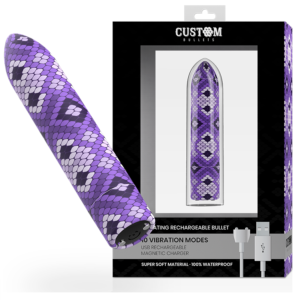 Rechargeable Snake Purple Magnetic Bullet 10V Viola 6.2 Cm - Custom...