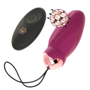 Sita Egg Telecomando Rotazione Perline + Vibrazione Bordeaux 6.0 Cm...