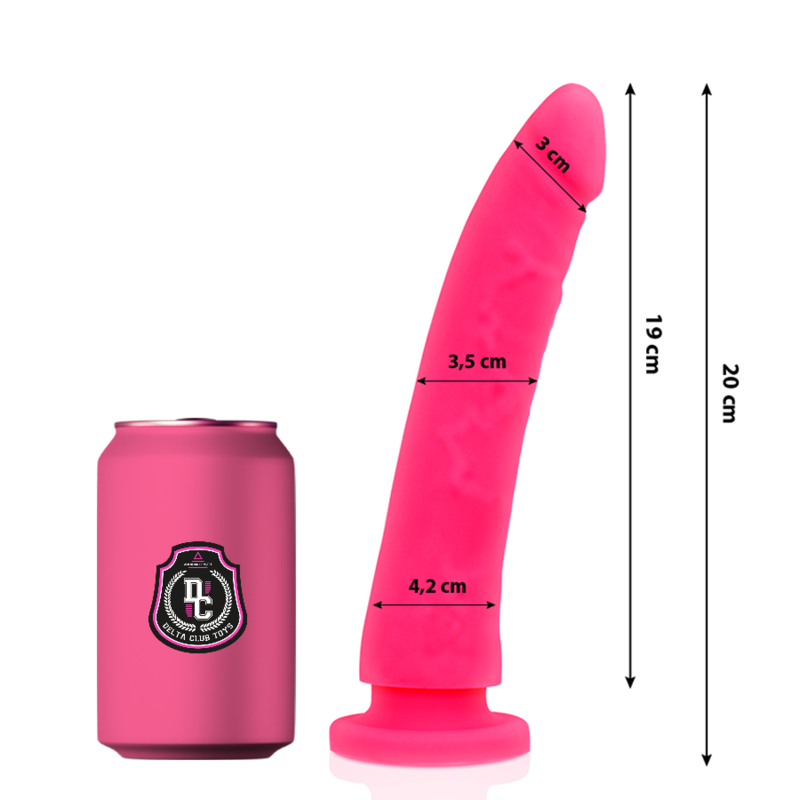 Delta Club - Toys Dildo Medico Rosa In Silicone 20 Cm -O- 4 Cm